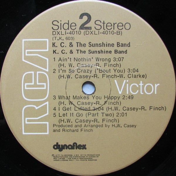 KC & The Sunshine Band - KC And The Sunshine Band | RCA Victor (DXL1-4010) - 4 KC & The Sunshine Band - KC And The Sunshine Band | RCA Victor (DXL1-4010) - 4