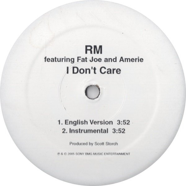 Ricky Martin Featuring Fat Joe And Amerie - I Don't Care | Sony BMG Music Entertainment (XSS 59752) - main