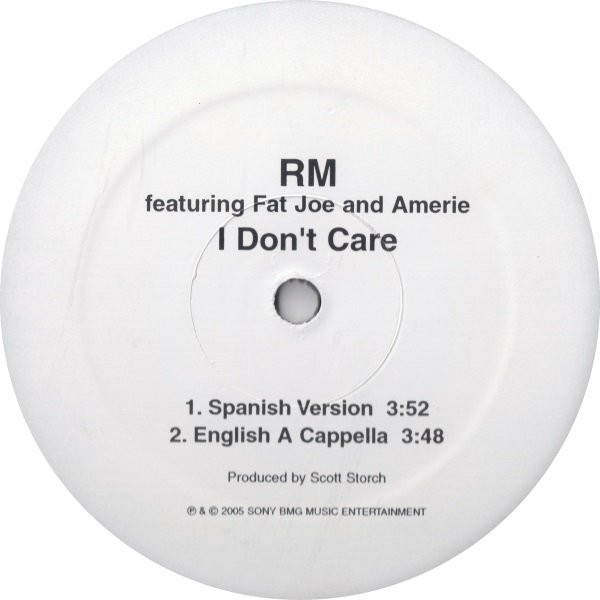 Ricky Martin Featuring Fat Joe And Amerie - I Don't Care | Sony BMG Music Entertainment (XSS 59752) - 2