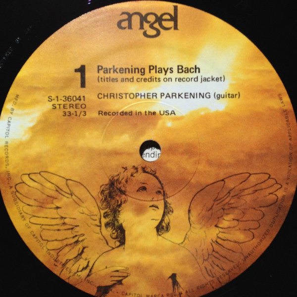 Christopher Parkening - Parkening Plays Bach [Vinyl] | Angel Records (S-36041) - 3