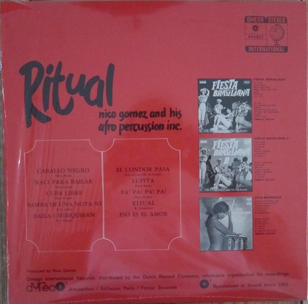 Nico Gomez And His Afro Percussion Inc. - Ritual | Mr Bongo (MRBLP104) - 2