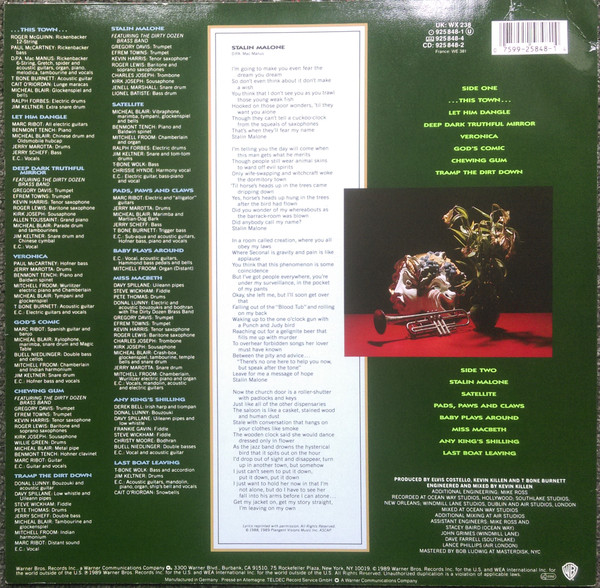 Elvis Costello - Spike | Warner Bros. Records (925 848-1) - 2