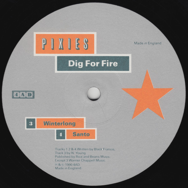 Pixies - Dig For Fire | 4AD (BAD 0014) - 4