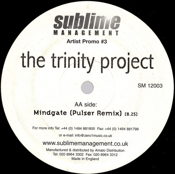 The Trinity Project - Frequencies / Mindgate | Sublime Management (SM 12003) - 2