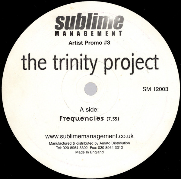 The Trinity Project - Frequencies / Mindgate | Sublime Management (SM 12003) - main
