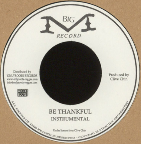 Donovan Carless - Be Thankful | BIG M Record (OR75)