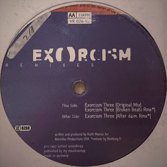 Exorcism - Remixes | Virtual Recordings (VR 026-12) - main