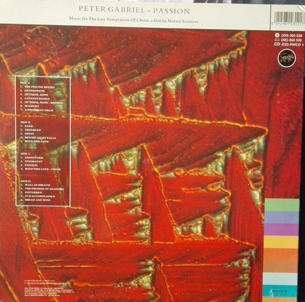 Peter Gabriel - Passion | Real World Records (XH-303 539) - 2