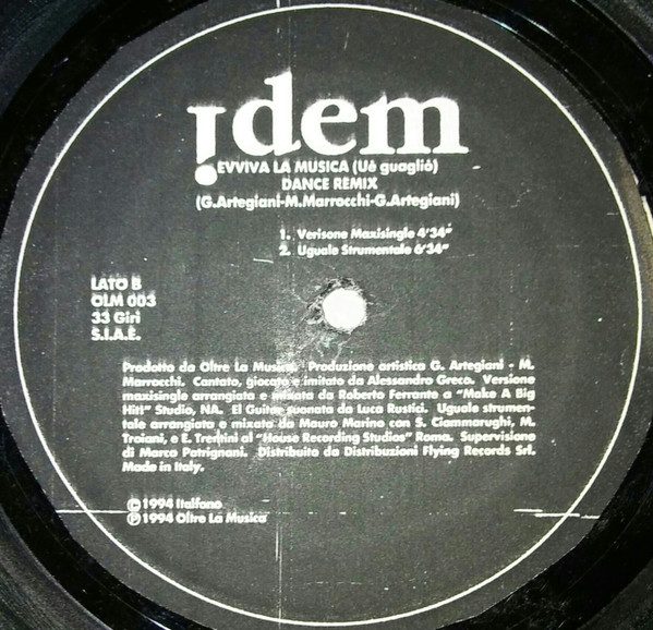 Idem - Evviva La Musica (Uè guaglió) Dance Remix | Oltre La Musica (OLM 003)