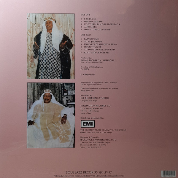 Alhaji Chief Kollington Ayinla & His Fuji '78 Organization - Blessing | Soul Jazz Records (SJRLP447) - 2