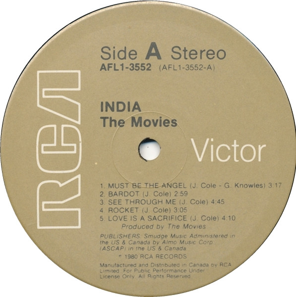 The Movies - India | RCA (AFL1-3552) - 3