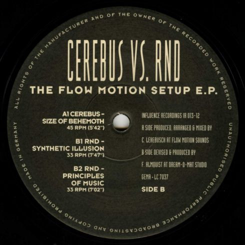 Cerebus vs. RND - The Flow Motion Setup E.P. | Influence Recordings (IR 013-12) - 2