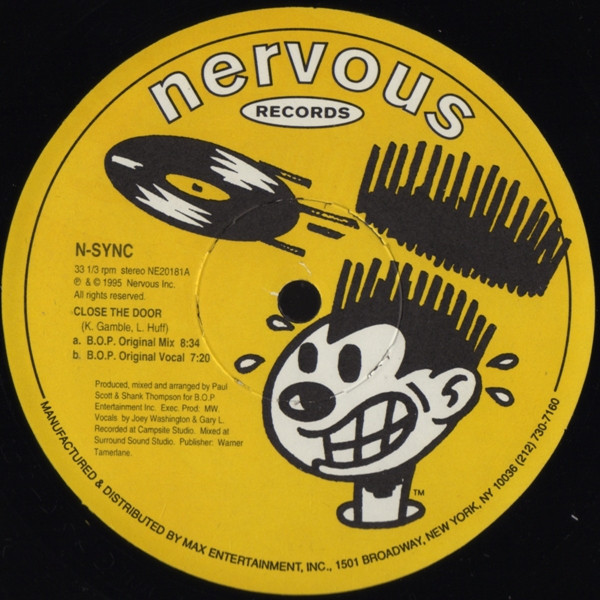 N-SYNC - Close The Door | Nervous Records (NE20181) N-SYNC - Close The Door | Nervous Records (NE20181)