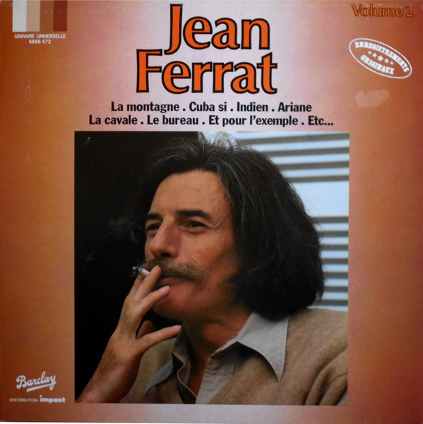 Jean Ferrat - Volume 2 Enregistrements Originaux [Vinyl] | Barclay (6886 472)
