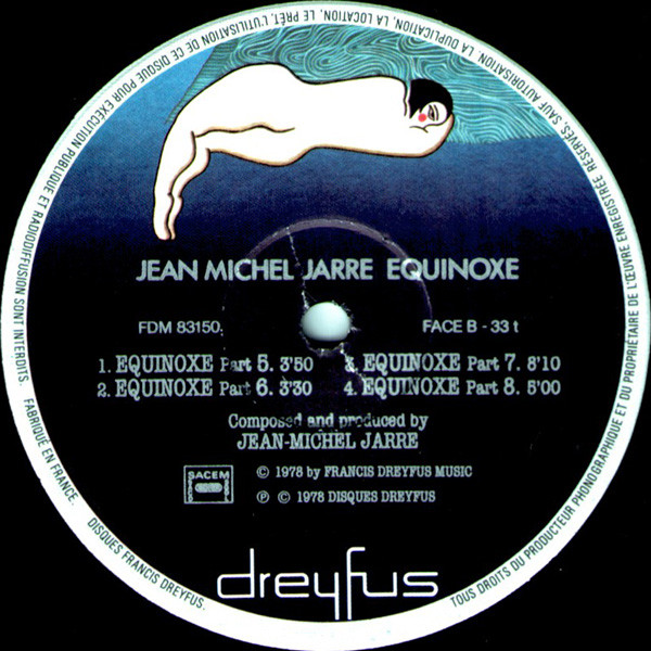 Jean-Michel Jarre - Equinoxe | Disques Dreyfus (FDM 83150) - 4