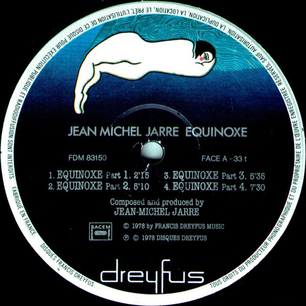 Jean-Michel Jarre - Equinoxe | Disques Dreyfus (FDM 83150) - 3