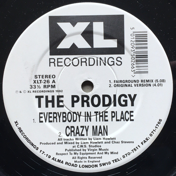 The Prodigy - Everybody In The Place | XL Recordings (XLT-26)
