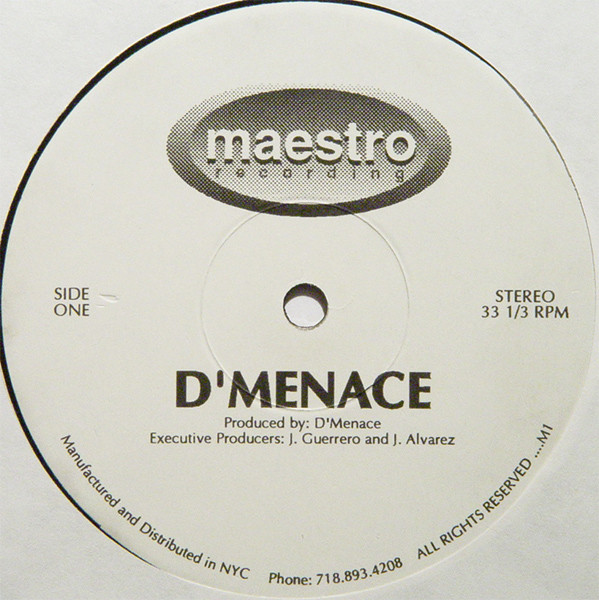D'Menace - Deep Menace | Maestro Recording (MAESTRO-001)