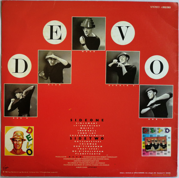 Devo - Freedom Of Choice | Virgin (I-202.283) - 2