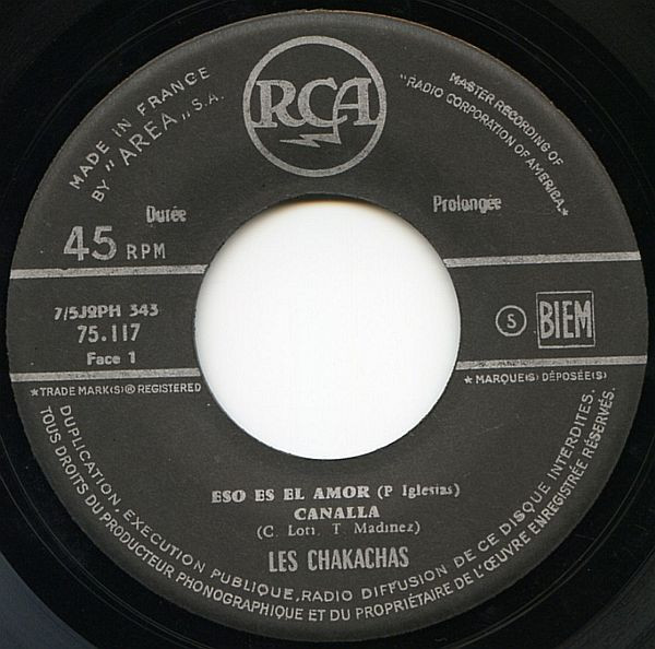 Chakachas - Eso Es El Amor | RCA (75 117) - 3