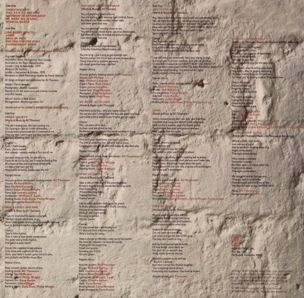 Ali Thomson - Take A Little Rhythm | A&M Records (SP-4803)