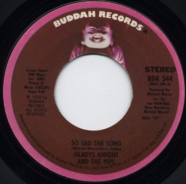 Gladys Knight And The Pips - So Sad The Song | Buddah Records (BDA 544)