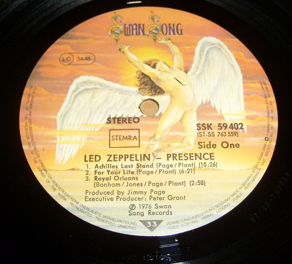 Led Zeppelin - Presence | Swan Song (SSK 59402) - 2