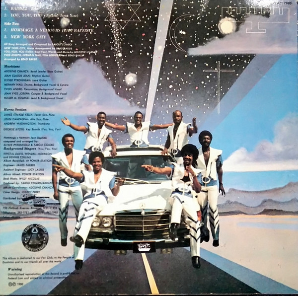 Tabou Combo - You, You, You (Talkin' 'Bout You) | Tabou Combo Records And Tapes (TC-LP-7985) - 2