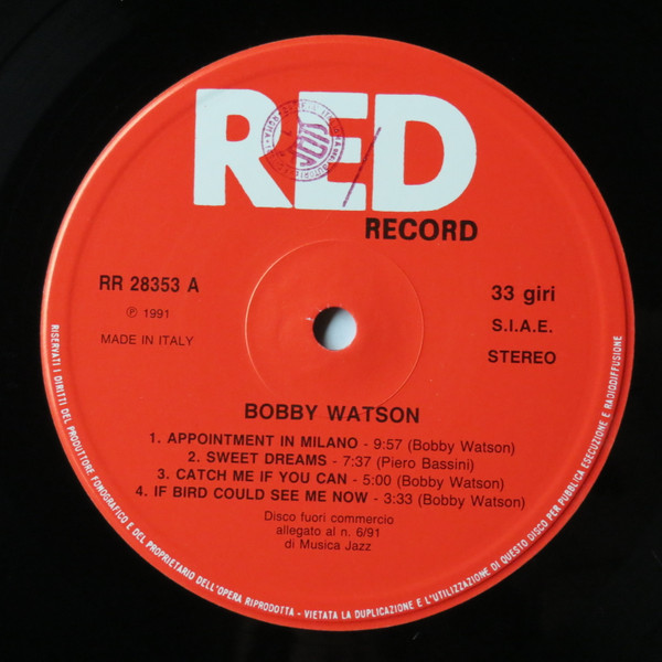 Bobby Watson - Bobby Watson | Red Record (RR 28353) - 3 Bobby Watson - Bobby Watson | Red Record (RR 28353) - 3