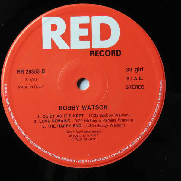 Bobby Watson - Bobby Watson | Red Record (RR 28353) - 4 Bobby Watson - Bobby Watson | Red Record (RR 28353) - 4