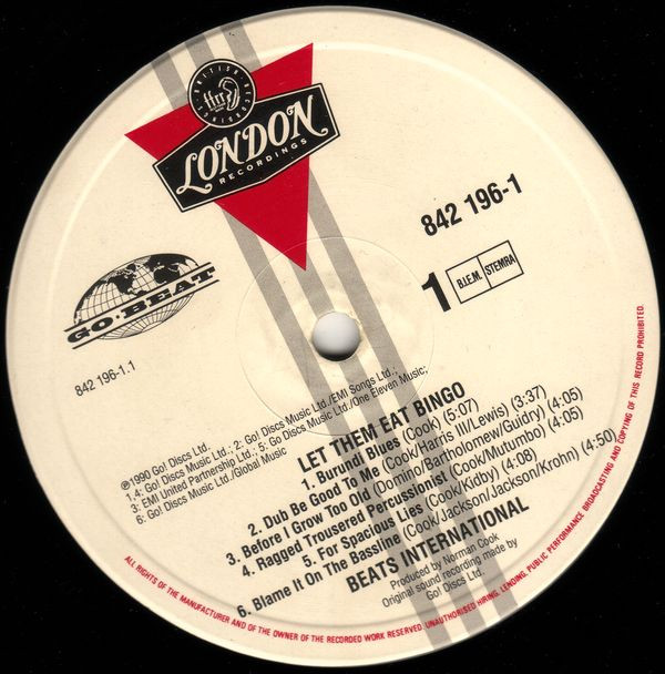 Beats International - Let Them Eat Bingo | London Records (842 196-1) - 3
