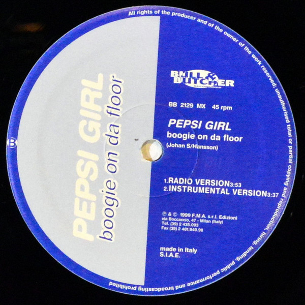 Pepsi Girl - Boogie On Da Floor | Bull & Butcher Recordings (BB 2129 MX) - 4