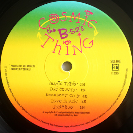 The B-52's - Cosmic Thing | Reprise Records (R1 25854) - 2
