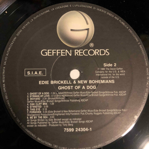 Edie Brickell & New Bohemians - Ghost Of A Dog | Geffen Records (7599 24304-1) - 2
