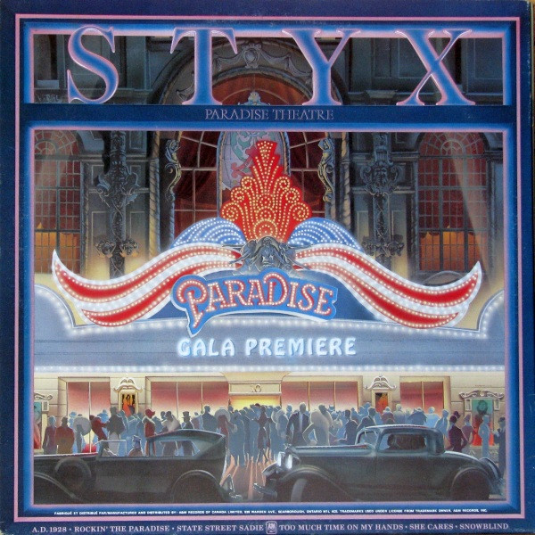 Styx - Paradise Theatre | A&M Records (SP-3719) - main