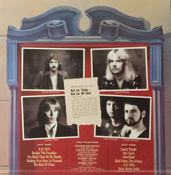 Styx - Paradise Theatre | A&M Records (SP-3719) - 2