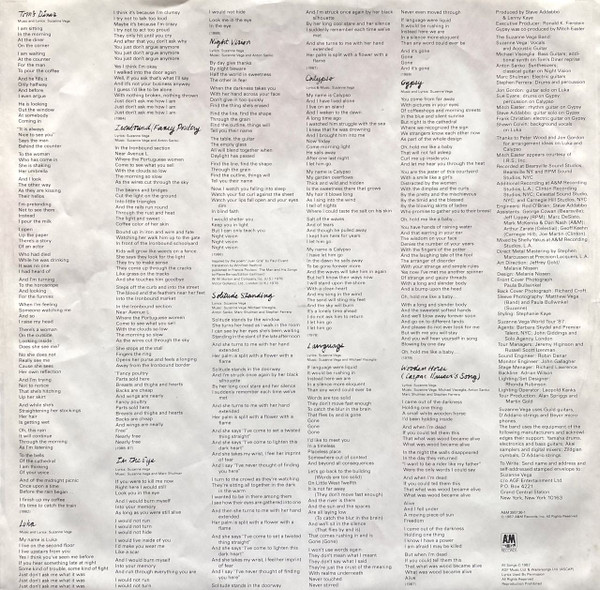 Suzanne Vega - Solitude Standing | A&M Records (395136-1) - 5