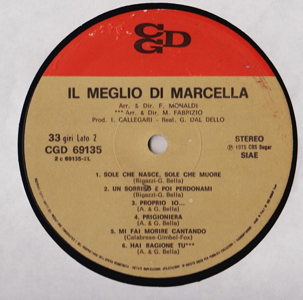 Marcella Bella - Il Meglio Di Marcella | CGD (CGD 69135) - 4