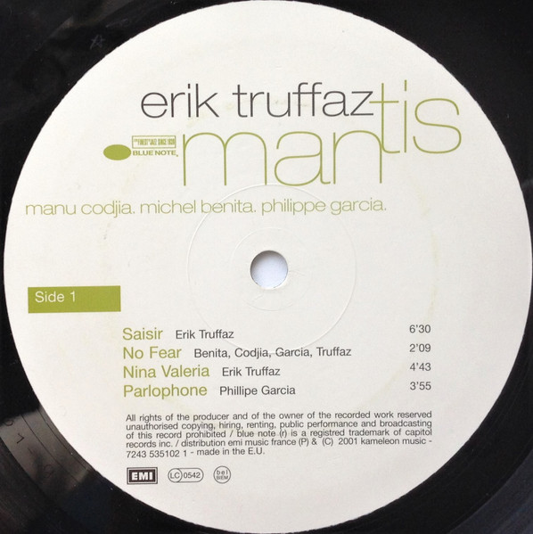 Erik Truffaz - Mantis | Blue Note (7243 535101 1 4) - 3