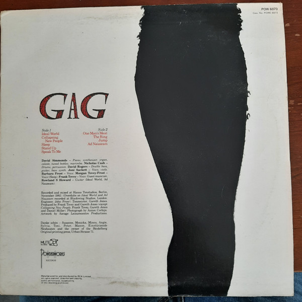 Fad Gadget - Gag | Powderworks (POW 6073) - 2 Fad Gadget - Gag | Powderworks (POW 6073) - 2