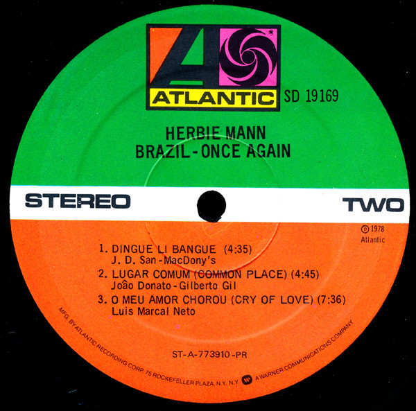 Herbie Mann - Brazil - Once Again | Atlantic (SD 19169) - 4 Herbie Mann - Brazil - Once Again | Atlantic (SD 19169) - 4