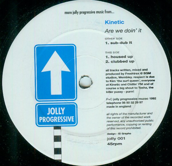 Kinetic - Are We Doin' It | Jolly Progressive Muzac (JOLLY 001)