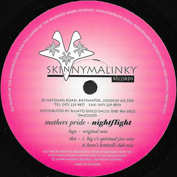 Mother's Pride - Nightflight | Skinnymalinky Records (SMR00495)