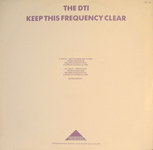 The DTI - Keep This Frequency Clear | Premiere UK (ERET 501) - 2