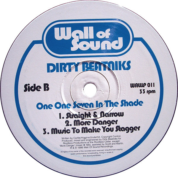 Dirty Beatniks - One One Seven In The Shade | Wall Of Sound (WALLLP 011) - 4