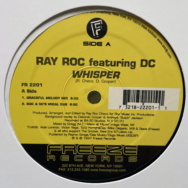 Ray Roc Featuring DC - Whisper | Freeze Records (FR 2201)