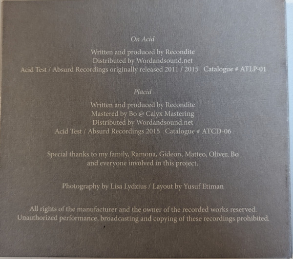 Recondite - Acid | Acid Test (none) - 2 Recondite - Acid | Acid Test (none) - 2