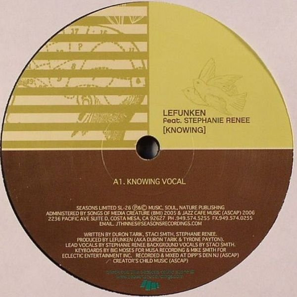 Lefunken Feat. Stephanie Renee - Knowing | Seasons Limited (SL-26)