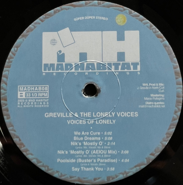 Greville - Voices of Lonely | Mad Habitat Recordings (MADHAB08) - 3 Greville - Voices of Lonely | Mad Habitat Recordings (MADHAB08) - 3