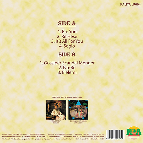 Julie Coker - A Life In The Limelight (Lagos Disco & Itsekiri Highlife 1976-1981) | Kalita Records (KALITA LP004) - 2